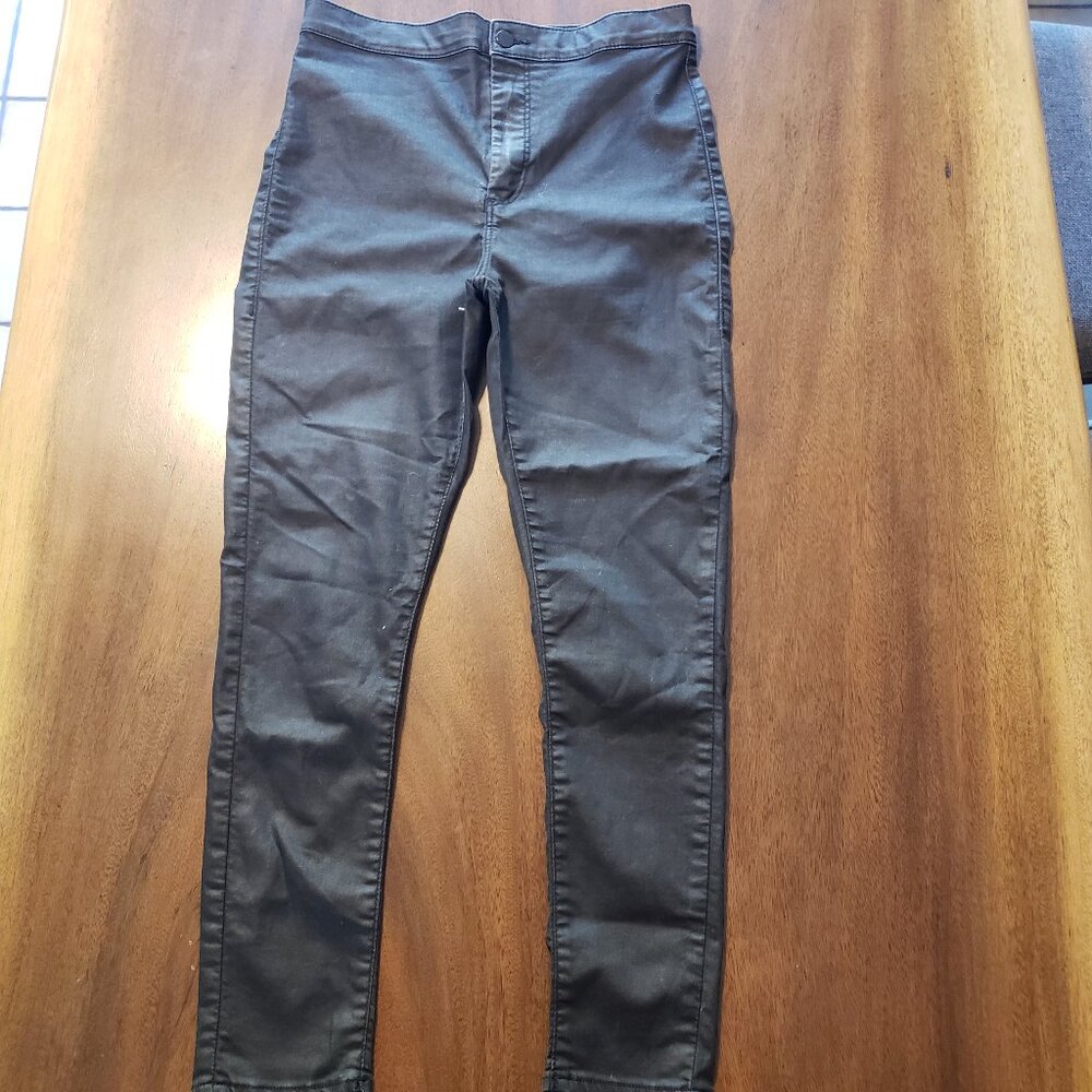 TopShop Moto Coated Joni Jeans (Skinny)